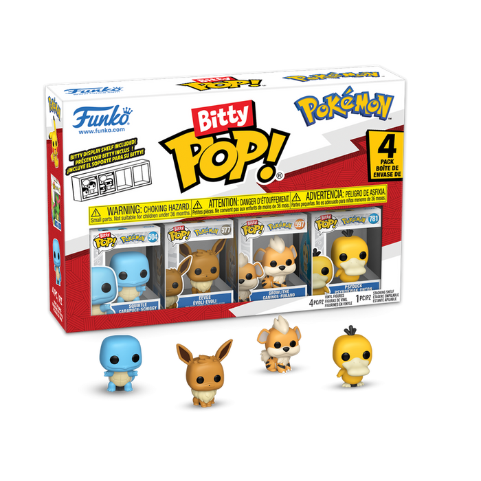 Funko Bitty Pop: Pokemon - Squirtle 4 Pack