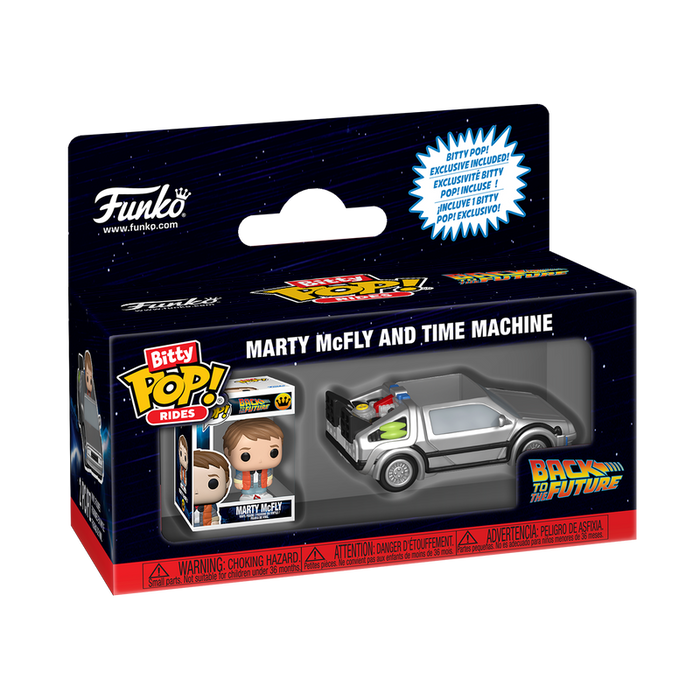 Funko Bitty Pop Rides: Volver Al Futuro - DeLorean con Marty