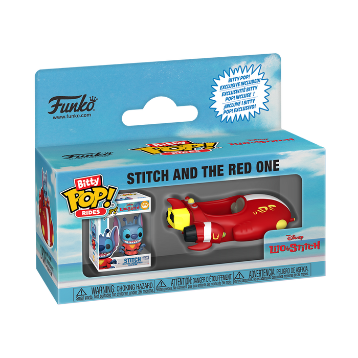 Funko Bitty Pop Rides: Disney Lilo y Stitch - Rojo 1 con Stitch