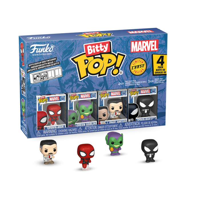 Funko Bitty Pop: Marvel Spider-Man - Spider-Man 4 Pack