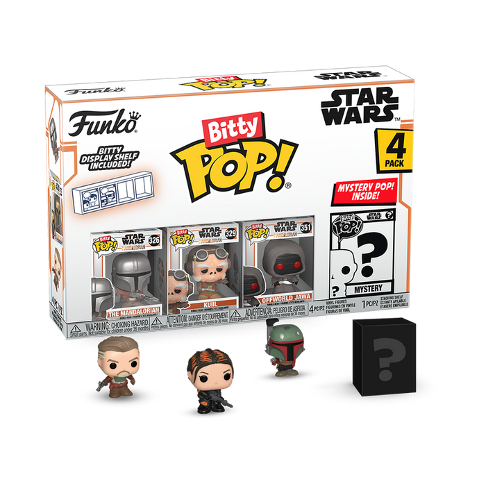 Funko Bitty Pop: Star Wars The Mandalorian - El Mandaloriano 4 Pack