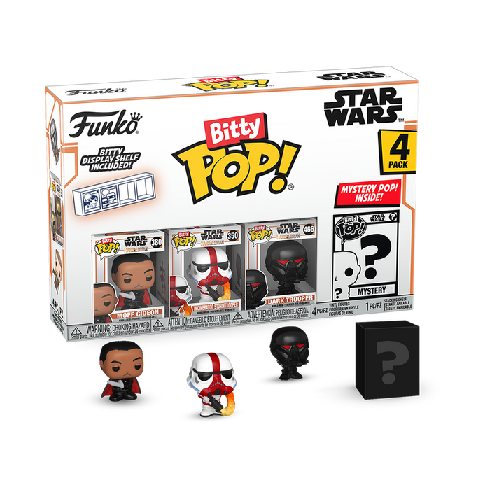 Funko Bitty Pop: Star Wars The Mandalorian - Star Wars Moff Gideon 4 Pack
