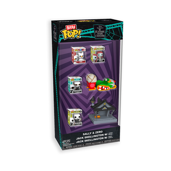 Funko Bitty Pop Set: Disney Mundo De Jack 6 Pack