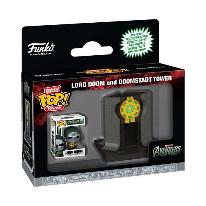 Funko Bitty Pop Town: Avengers Doomsday - Doom y la Torre de Doomstadt