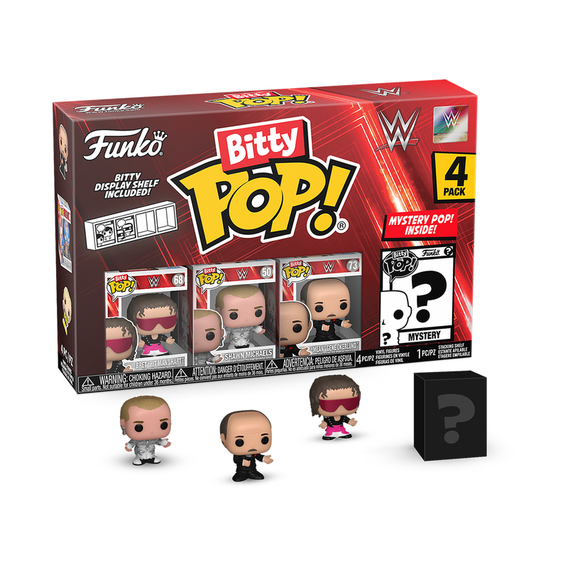 Funko Bitty Pop: WWE - Bret Hart 4 Pack