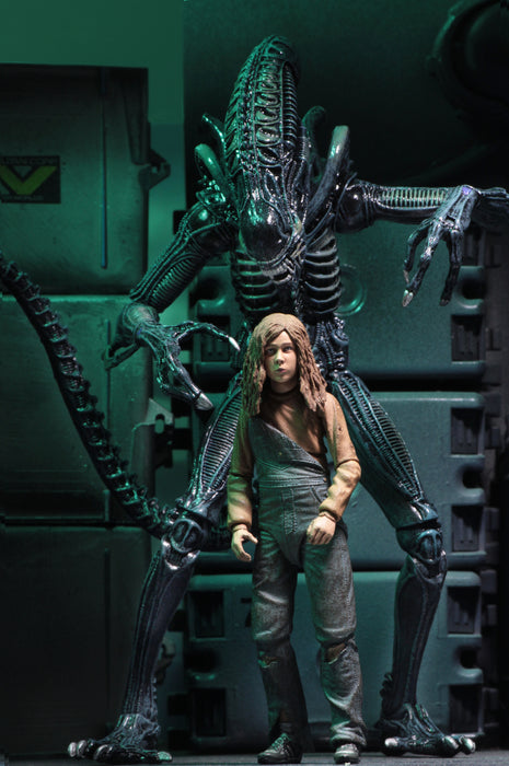 NECA Figura de Accion Ultimate: Alien 1986 - Alien Warrior Blue 7 Pulgadas