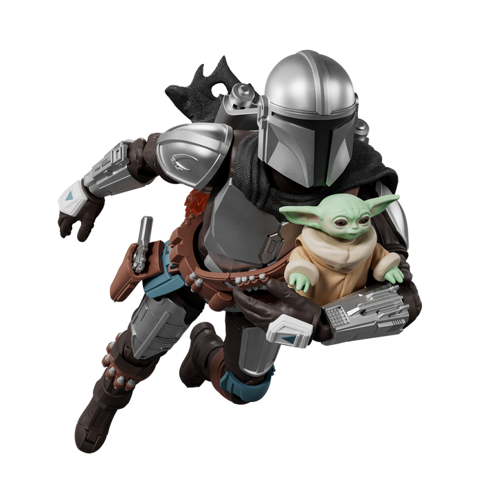 Blokees Star Wars The Mandalorian y Grogu Champion Class: Din Djarin & Grogu 75805