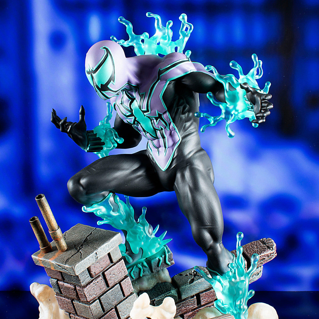 Diamond Select Toys Statue Gallery: Marvel Comics Spider Man - Chasm 10 Pulgadas