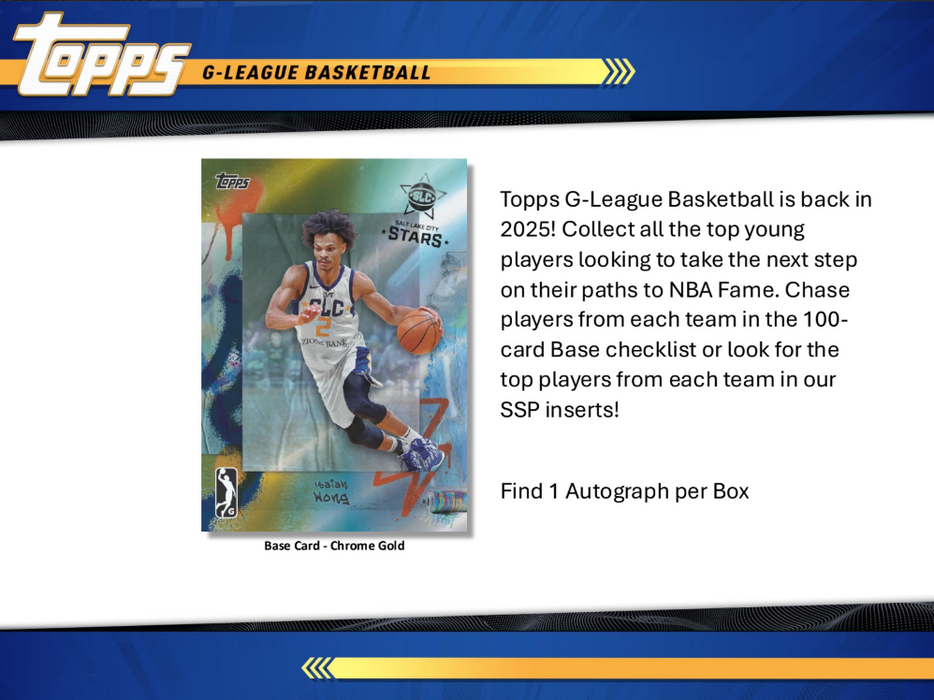 Topps NBA G League Basketball: 2024 - 25 Hobby