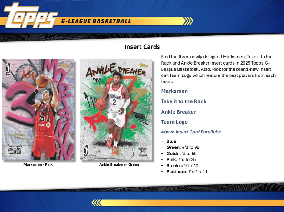 Topps NBA G League Basketball: 2024 - 25 Hobby