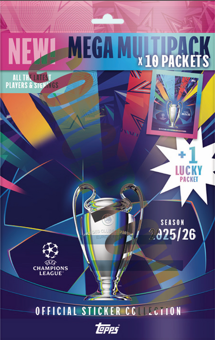 Topps UEFA: Champions League 2026 Stickers & Album - Mega Multipack