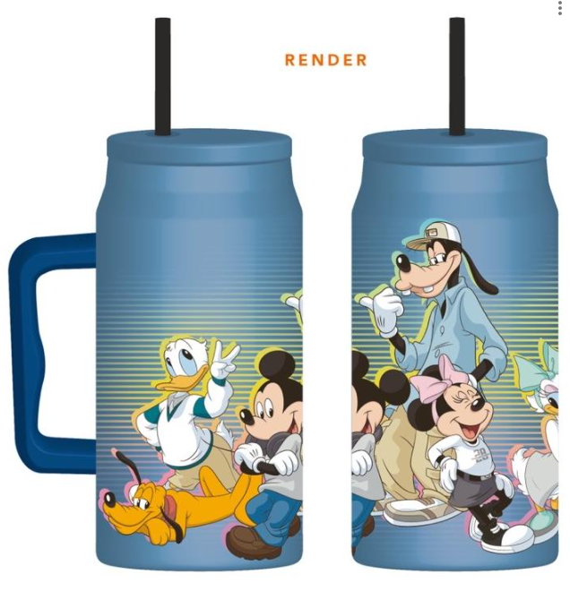 Fun Kids Termo Acero Doble Pared: Disney - Mickey Y Real Life 1.5 L