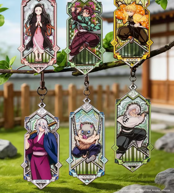 Kayou Metal Charm: Demon Slayer: Kimetsu No Yaiba Infinity Castle Movie - Placa Metalica 1 Uv