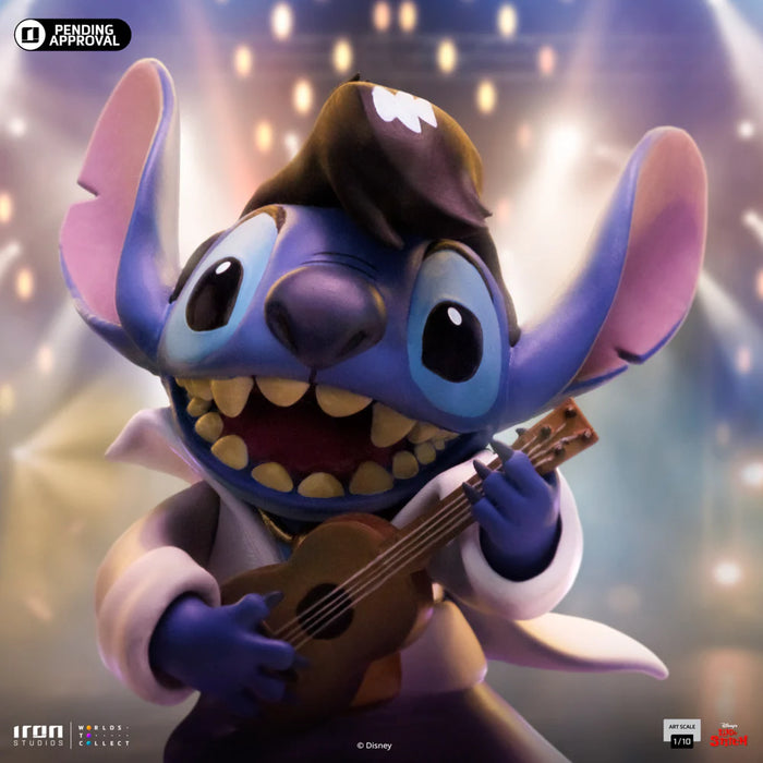 Iron Studios: Lilo y Stitch - Stitch Rey Del Rock Version Escala de Arte 1/10