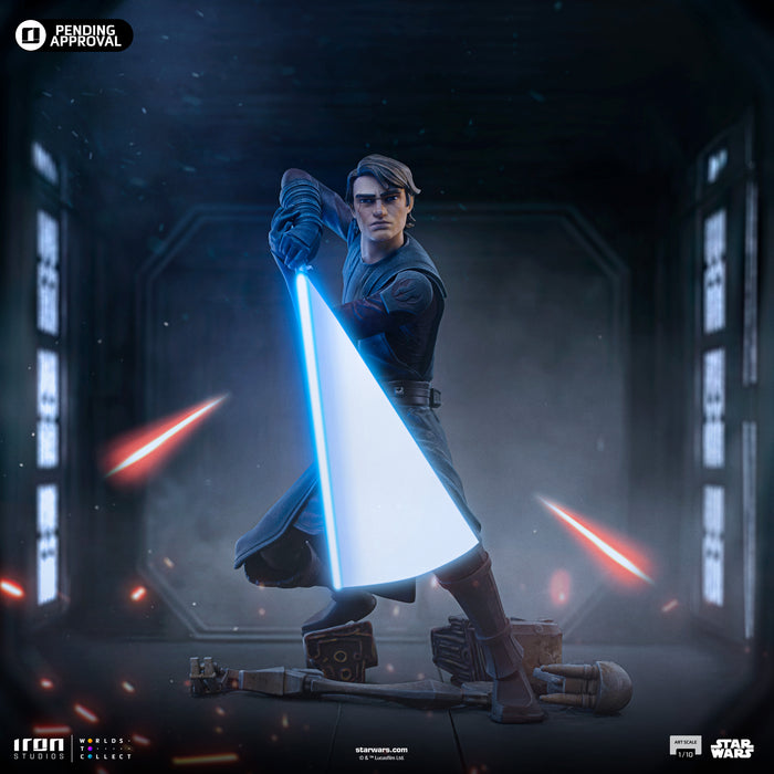 IRON Studios: Star Wars Clone Wars - Anakin Skywalker Escala De Arte 1/10