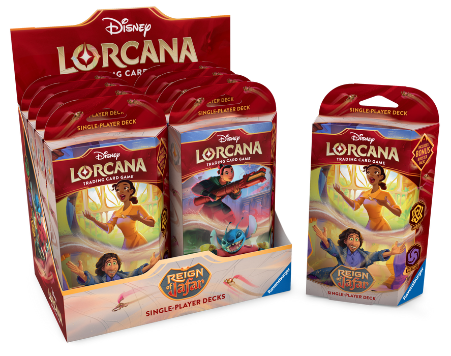 Lorcana: Reign Of Jafar - Starter Deck Display 8 Pack En Ingles