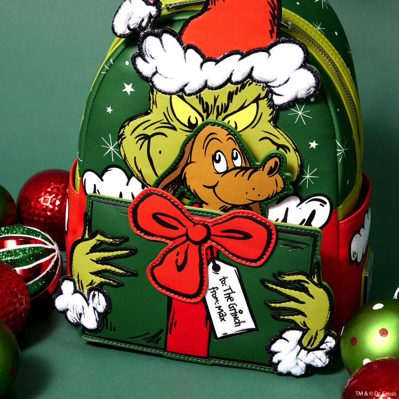 Loungefly X Dr Seuss: El Grinch Santa Cosplay Mini Mochila