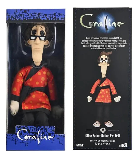 NECA Plush Button Eyed Doll: Coraline - Other Father Peluche 10 Pulgadas
