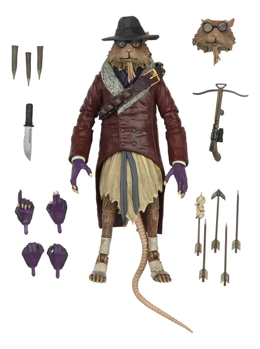 NECA Figura de Accion Ultimate: Universal Monsters x TMNT - Splinter como Van Helsing 7 Pulgadas