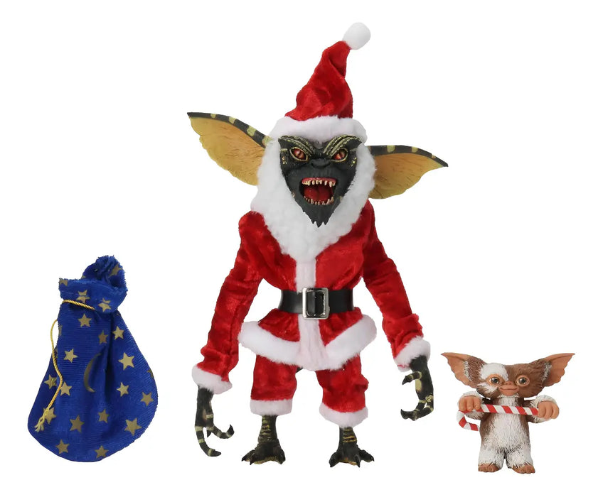 NECA Figura de Acccion Ultimate: Gremlins - Stripe Rayita Santa 7 Pulgadas con Gizmo