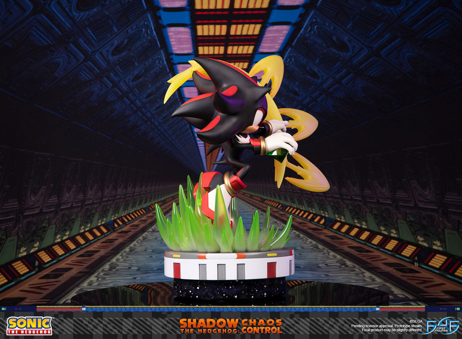 First 4 Figures Sonic the Hedgehog: Shadow Chaos Control Edicion Estandar 19.6 Pulgadas