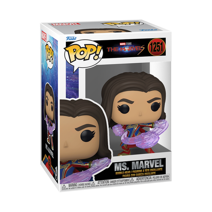 Funko Pop Marvel: The Marvels - Ms Marvel Pose De Lucha