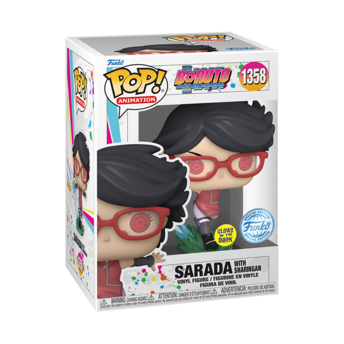 Funko Pop Animation: Boruto - Sarada con Sharingan Glow Exclusivo