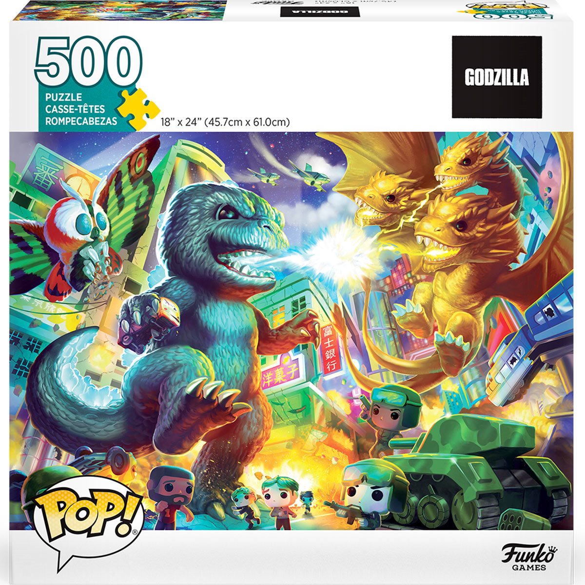 Funko Pop Puzzles: Godzilla - 70 Aniversario 500 Piezas
