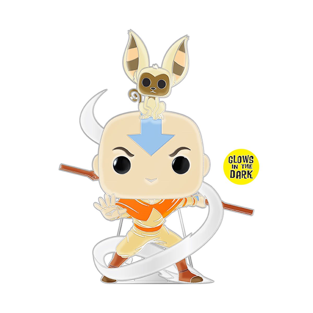 Funko Pop Pin: Avatar El Ultimo Maestro Del Aire - Aang y Momo