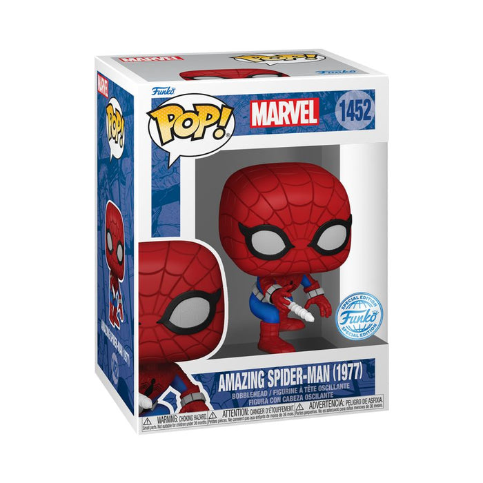 Funko Pop Marvel: Amazing Spider-Man 1977 - Spider-Man Traje casero Exclusivo