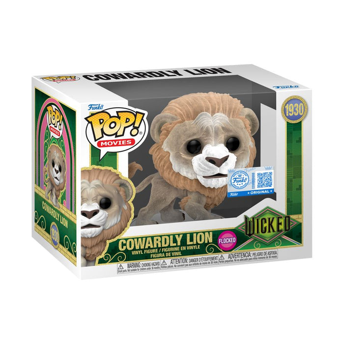 Funko Pop Movies: Wicked Parte 2 - Leon Cobarde Flocked Exclusivo
