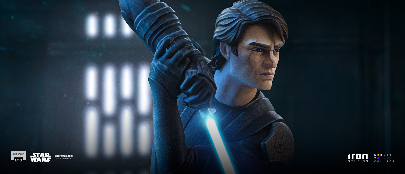 IRON Studios: Star Wars Clone Wars - Anakin Skywalker Escala De Arte 1/10