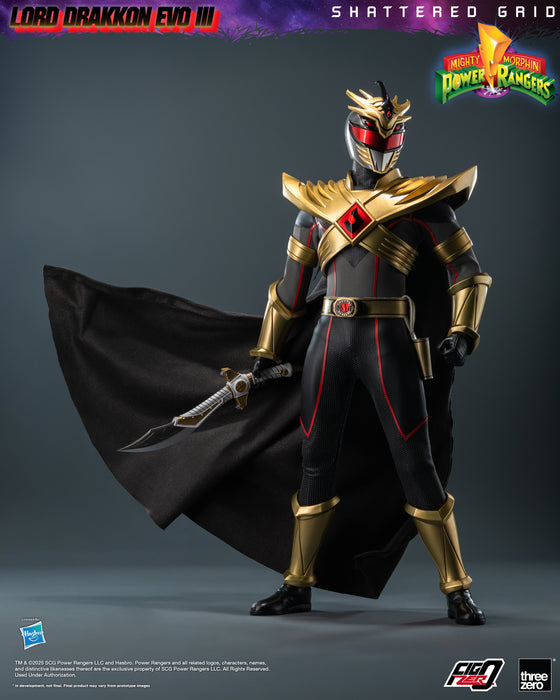 Threezero Figzero: Mighty Morphin Power Rangers Shattered Grid - Lord Drakkon Evo III Escala 1/6