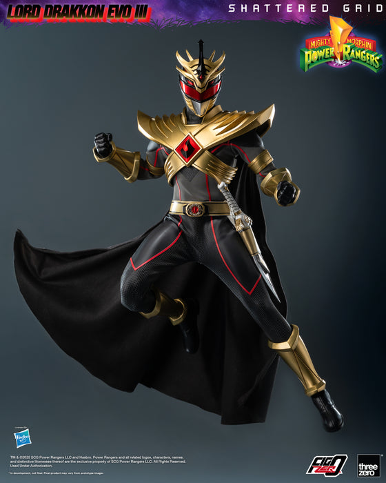 Threezero Figzero: Mighty Morphin Power Rangers Shattered Grid - Lord Drakkon Evo III Escala 1/6