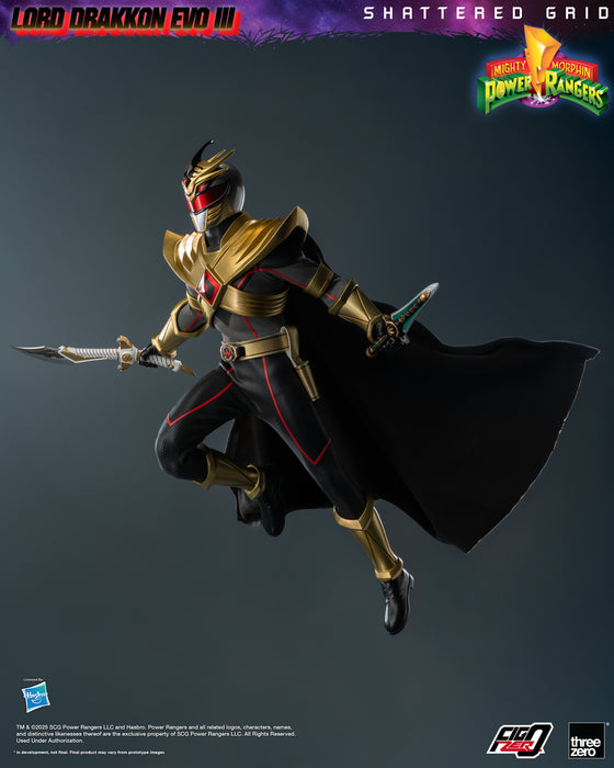 Threezero Figzero: Mighty Morphin Power Rangers Shattered Grid - Lord Drakkon Evo III Escala 1/6
