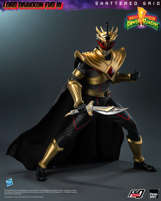 Threezero Figzero: Mighty Morphin Power Rangers Shattered Grid - Lord Drakkon Evo III Escala 1/6