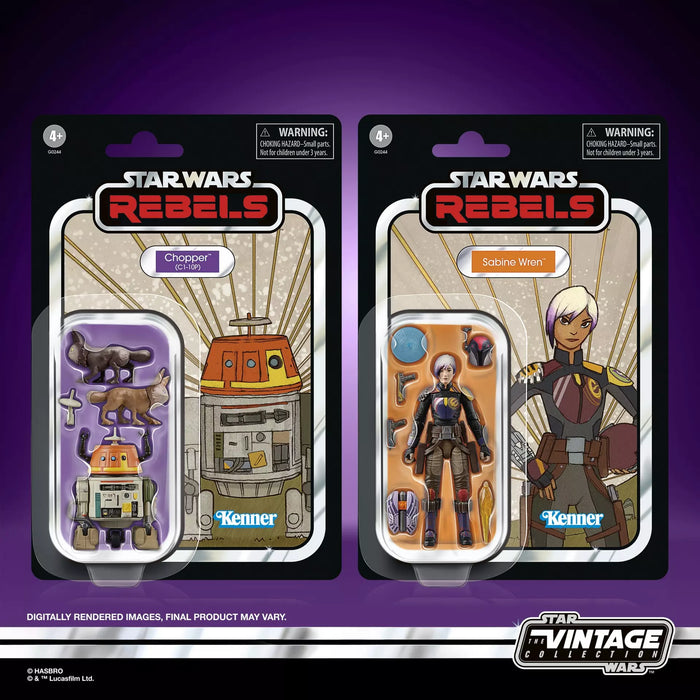 Star Wars The Vintage Collection: Rebels - Sabine Wren Y Chopper