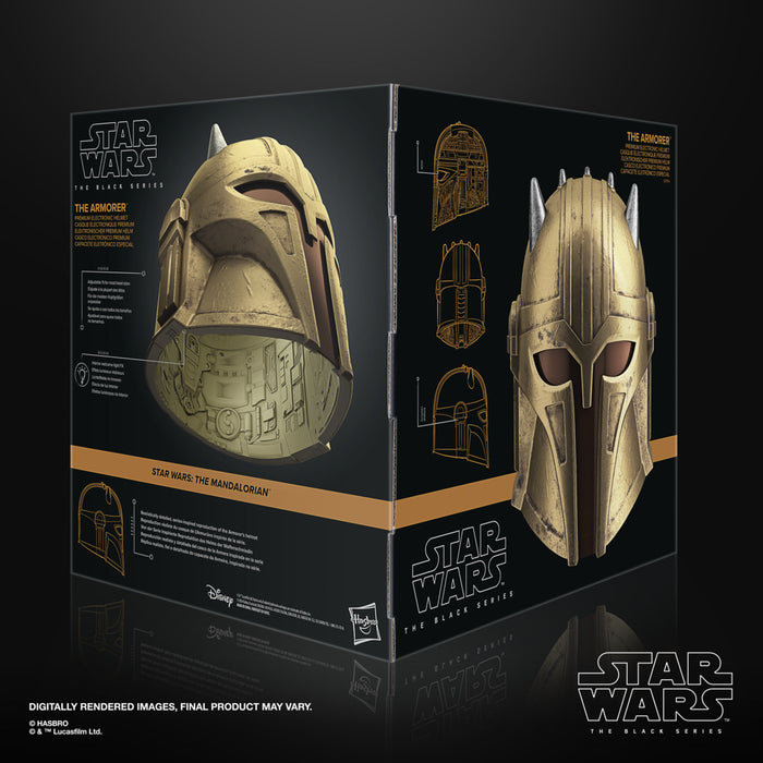 Star Wars The Black Series: The Mandalorian - La Armera Casco Electronico Premium Replica