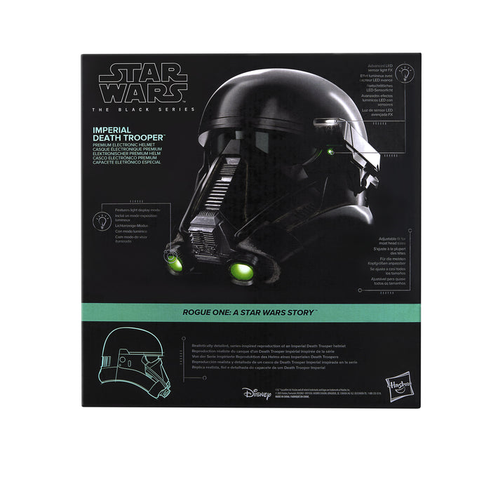 Star Wars The Black Series: Rogue One - Imperial Death Trooper Casco Electronico Premium Replica
