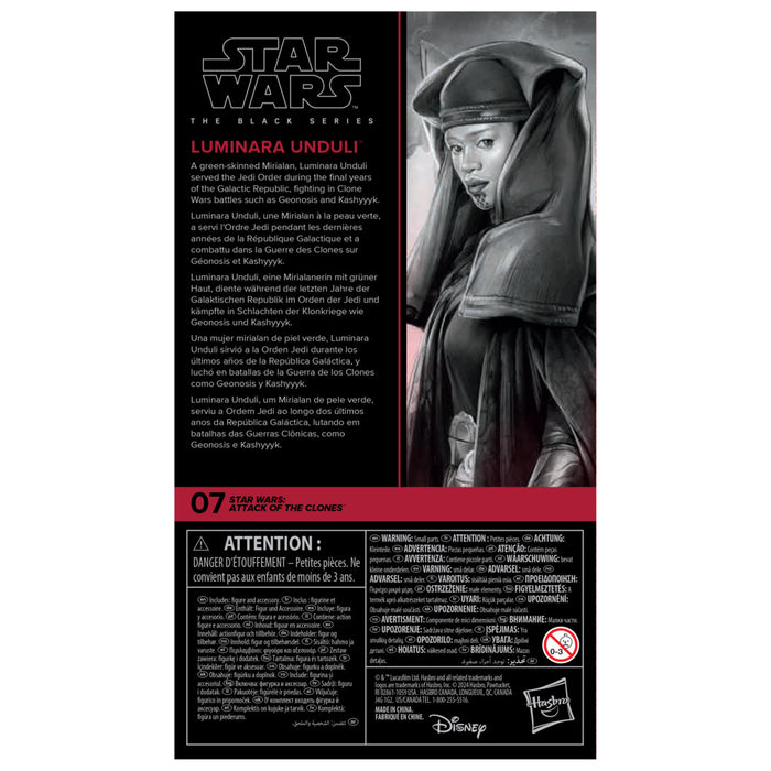 Star Wars The Black Series: Star Wars Attack Of The Clones - Luminara Unduli