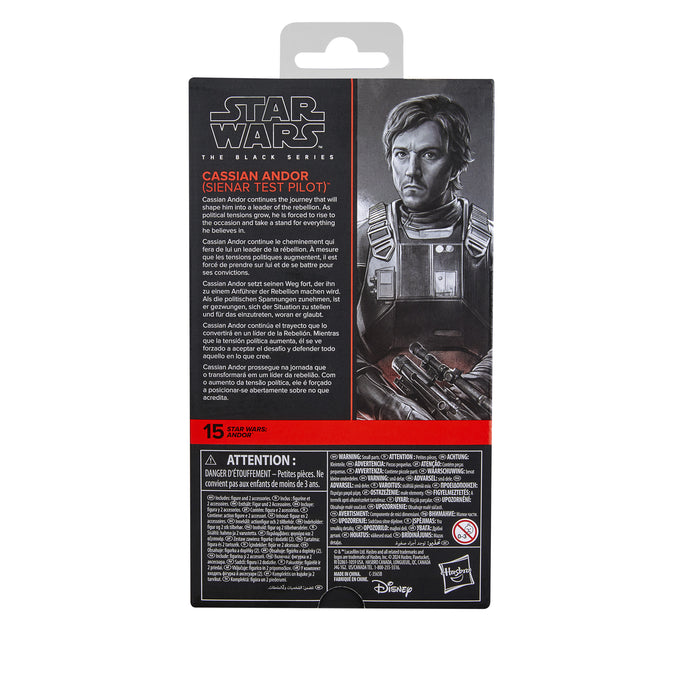 Star Wars The Black Series: Andor - Cassian Andor Piloto De Pruebas De Sienar