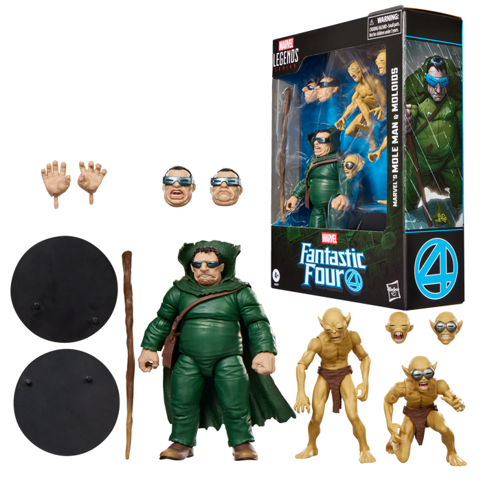 Marvel Legends Series: Comics Los 4 Fantasticos - Hombre Topo Y Topoides 3 Pack