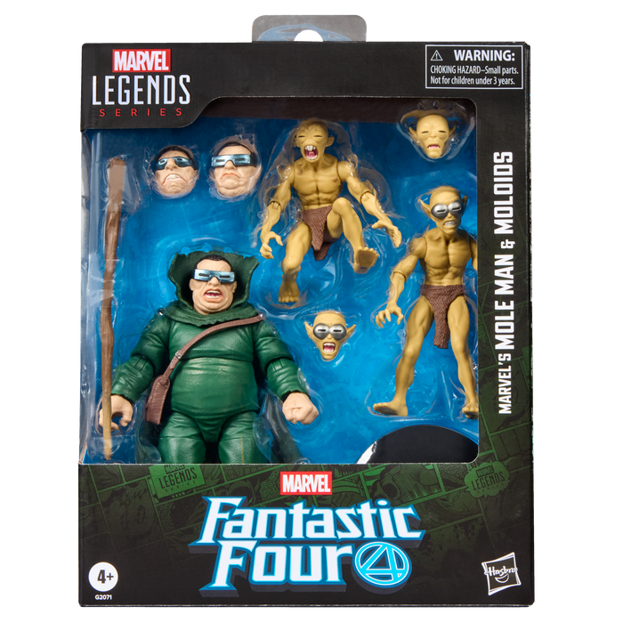 Marvel Legends Series: Comics Los 4 Fantasticos - Hombre Topo Y Topoides 3 Pack