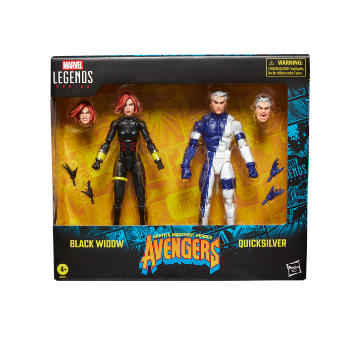 Marvel Legends Series: The Avengers Earths Mightiest Heroes - Black Widow Y Quicksilver 2 Pack