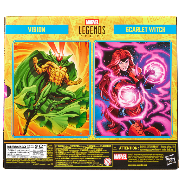 Marvel Legends Series: Comics Avengers The Crossing - Black Vision Y Bruja Escarlata 2 Pack