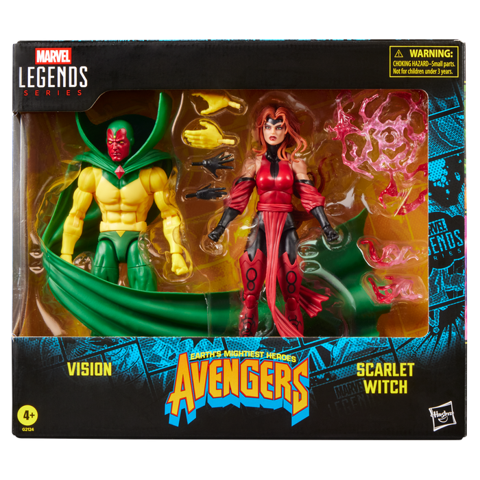 Marvel Legends Series: Comics Avengers The Crossing - Black Vision Y Bruja Escarlata 2 Pack