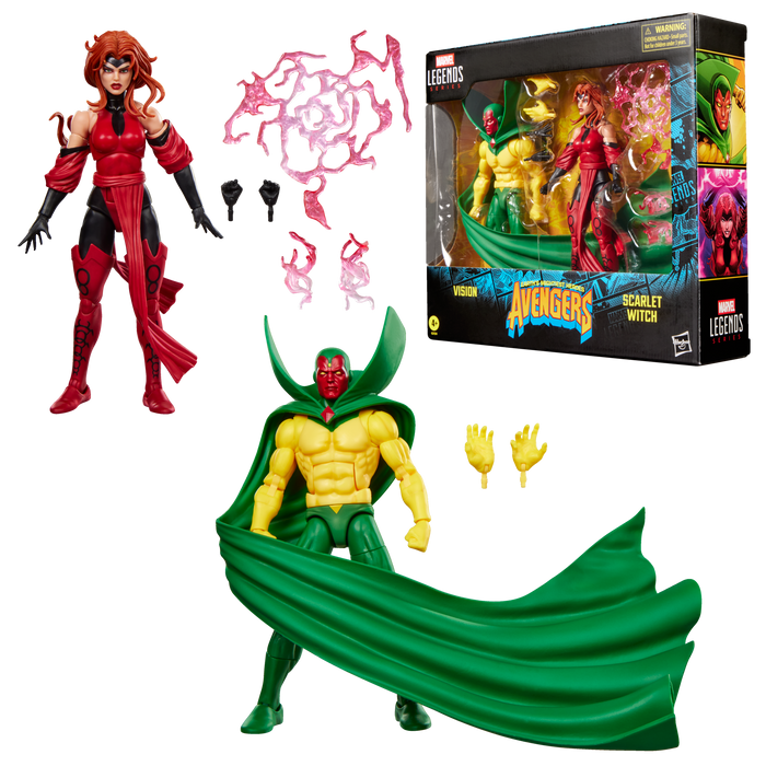 Marvel Legends Series: Comics Avengers The Crossing - Black Vision Y Bruja Escarlata 2 Pack
