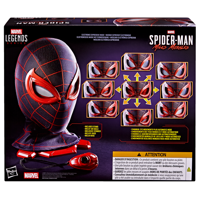 Marvel Legends Series: Spider-Man 2 Game - Miles Morales Mascara Electronica Premium