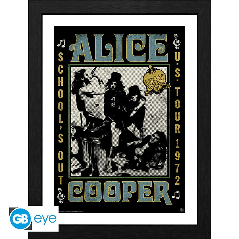 ABYStyle Framed Print: Alice Cooper - School S Out Tour Impresion Enmarcada