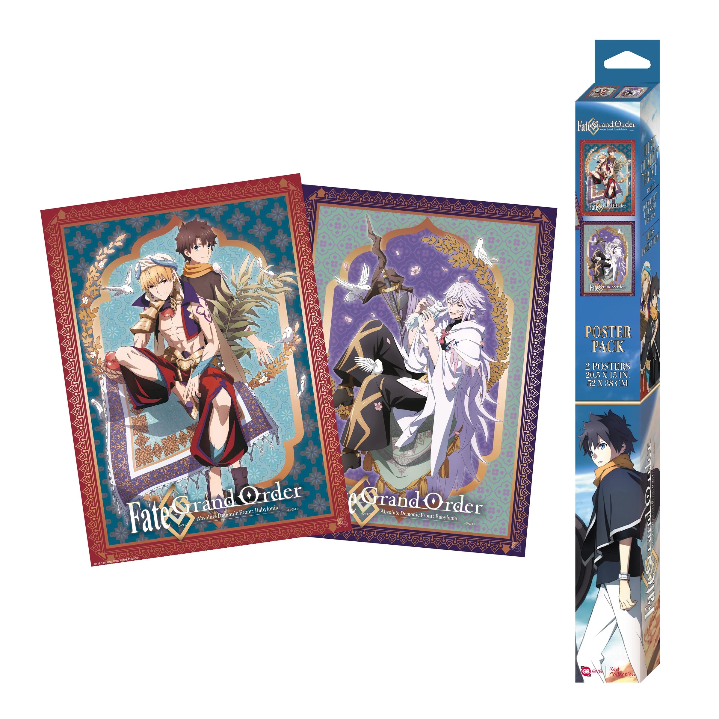 ABYStyle Framed Poster: Fate Grand Order Babylonia - 2 Pack En Caja Serie 1
